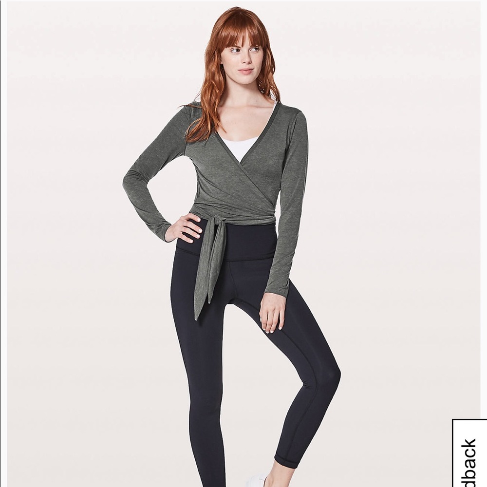 Lulu lemon “Tied to It” Wrap Top